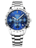 Buy Shop Hugo Boss Talent Blue Dial Silver Steel Strap Watch for Men - 1513582 USA Online