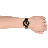 Buy Shop Hugo Boss Talent Chronograph Black Dial Black Leather Strap Watch For Men - 1513580 USA Online