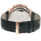 Buy Shop Hugo Boss Talent Chronograph Black Dial Black Leather Strap Watch For Men - 1513580 USA Online