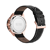 Buy Shop Hugo Boss Talent Chronograph Black Dial Black Leather Strap Watch For Men - 1513580 USA Online