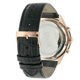 Buy Shop Hugo Boss Talent Chronograph Black Dial Black Leather Strap Watch For Men - 1513580 USA Online