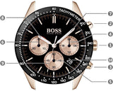 Buy Shop Hugo Boss Talent Chronograph Black Dial Black Leather Strap Watch For Men - 1513580 USA Online