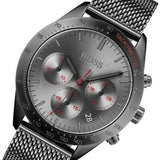 Buy Shop Hugo Boss Talent Gunmetal Dial Grey Mesh Bracelet Watch for Men - 1513637 USA Online