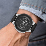 Buy Shop Hugo Boss Taper Chronograph Black Dial Black Leather Strap Watch for Men - 1514085 USA Online
