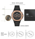 Buy Shop Hugo Boss Taper Chronograph Black Dial Black Leather Strap Watch for Men - 1514089 USA Online