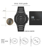 Buy Shop Hugo Boss Taper Chronograph Black Dial Black Steel Strap Watch for Men - 1514088 USA Online