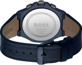 Buy Shop Hugo Boss Taper Chronograph Black Dial Blue Leather Strap Watch for Men - 1514086 USA Online
