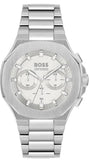 Buy Shop Hugo Boss Taper Chronograph White Dial Silver Steel Strap Watch for Men - 1514087 USA Online