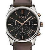 Buy Shop Hugo Boss Time One Black Dial Brown Leather Strap Watch for Men - 1513448 USA Online
