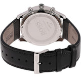 Buy Shop Hugo Boss Time One Chronograph Black Dial Black Leather Strap Watch for Men - 1513430 USA Online