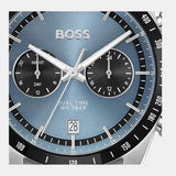 Buy Shop Hugo Boss Tourmaster Chronograph Blue Dial Silver Steel Strap Watch for Men - 1514286 USA Online