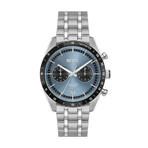 Buy Shop Hugo Boss Tourmaster Chronograph Blue Dial Silver Steel Strap Watch for Men - 1514286 USA Online