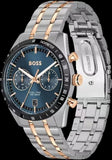 Buy Shop Hugo Boss Tourmaster Chronograph Blue Dial Two Tone Steel Strap Watch for Men - 1514288 USA Online