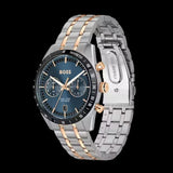 Buy Shop Hugo Boss Tourmaster Chronograph Blue Dial Two Tone Steel Strap Watch for Men - 1514288 USA Online