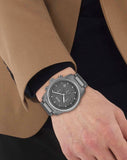 Buy Shop Hugo Boss Trace Chronograph Grey Dial Grey Steel Strap Watch For Men - 1514005 USA Online