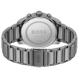 Buy Shop Hugo Boss Trace Chronograph Grey Dial Grey Steel Strap Watch For Men - 1514005 USA Online