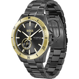 Buy Shop Hugo Boss Troper Chronograph Automatic Black Dial Black Steel Strap Watch for Men - 1514203 USA Online