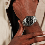 Buy Shop Hugo Boss Troper Chronograph Automatic Black Dial Silver Steel Strap Watch for Men - 1514202 USA Online