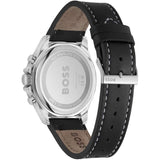 Buy Shop Hugo Boss Troper Chronograph Black Dial Black Leather Strap Watch for Men - 1514055 USA Online