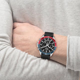 Buy Shop Hugo Boss Troper Chronograph Black Dial Black Leather Strap Watch For Men - 1514099 USA Online