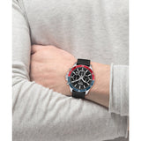 Buy Shop Hugo Boss Troper Chronograph Black Dial Black Leather Strap Watch For Men - 1514099 USA Online