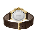 Buy Shop Hugo Boss Troper Chronograph Black Dial Brown Leather Strap Watch For Men - 1514100 USA Online