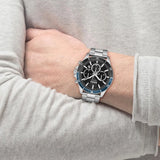 Buy Shop Hugo Boss Troper Chronograph Black Dial Silver Steel Strap Watch For Men - 1514101 USA Online