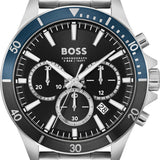 Buy Shop Hugo Boss Troper Chronograph Black Dial Silver Steel Strap Watch For Men - 1514101 USA Online