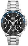Buy Shop Hugo Boss Troper Chronograph Black Dial Silver Steel Strap Watch For Men - 1514101 USA Online