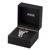 Buy Shop Hugo Boss Troper Chronograph Black Dial Silver Steel Strap Watch For Men - 1514108 USA Online