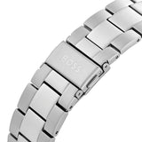 Buy Shop Hugo Boss Troper Chronograph Black Dial Silver Steel Strap Watch For Men - 1514108 USA Online
