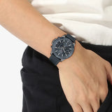 Buy Shop Hugo Boss Troper Chronograph Blue Dial Blue Leather Strap Watch for Men - 1514056 USA Online