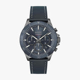 Buy Shop Hugo Boss Troper Chronograph Blue Dial Blue Leather Strap Watch for Men - 1514056 USA Online