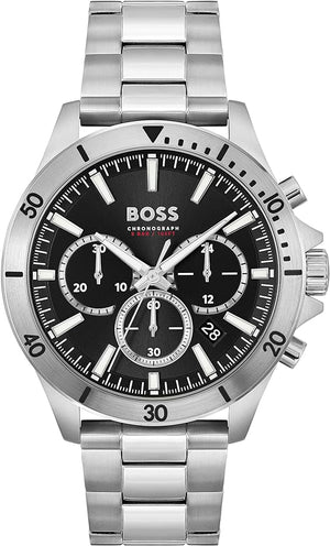 Buy Shop Hugo Boss Troper Chronograph Blue Dial Silver Steel Strap Watch For Men - 1514057 USA Online