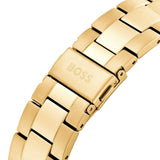 Buy Shop Hugo Boss Troper Chronograph Green Dial Gold Steel Strap Watch For Men - 1514059 USA Online