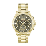 Buy Shop Hugo Boss Troper Chronograph Green Dial Gold Steel Strap Watch For Men - 1514059 USA Online