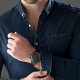 Buy Shop Hugo Boss Troper Chronograph Grey Dial Grey Steel Strap Watch For Men - 1514058 USA Online