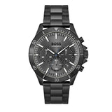 Buy Shop Hugo Boss Troper Chronograph Grey Dial Grey Steel Strap Watch For Men - 1514058 USA Online