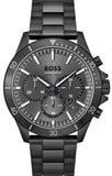 Buy Shop Hugo Boss Troper Chronograph Grey Dial Grey Steel Strap Watch For Men - 1514058 USA Online