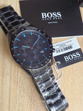 Buy Shop Hugo Boss Trophy Black Dial Black Steel Strap Watch for Men - 1513675 USA Online