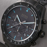 Buy Shop Hugo Boss Trophy Black Dial Black Steel Strap Watch for Men - 1513675 USA Online