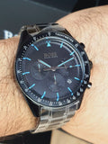 Buy Shop Hugo Boss Trophy Black Dial Black Steel Strap Watch for Men - 1513675 USA Online