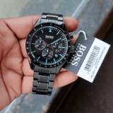 Buy Shop Hugo Boss Trophy Black Dial Black Steel Strap Watch for Men - 1513675 USA Online