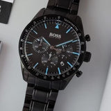 Buy Shop Hugo Boss Trophy Black Dial Black Steel Strap Watch for Men - 1513675 USA Online