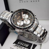 Buy Shop Hugo Boss Trophy Chronograph Grey Dial Silver Steel Strap Watch for Men - 1513634 USA Online