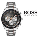 Buy Shop Hugo Boss Trophy Chronograph Grey Dial Silver Steel Strap Watch for Men - 1513634 USA Online