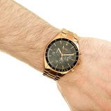 Buy Shop Hugo Boss Trophy Grey Dial Rose Gold Steel Strap Watch for Men - 1513632 USA Online