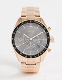 Buy Shop Hugo Boss Trophy Grey Dial Rose Gold Steel Strap Watch for Men - 1513632 USA Online