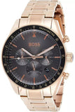 Buy Shop Hugo Boss Trophy Grey Dial Rose Gold Steel Strap Watch for Men - 1513632 USA Online