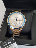Buy Shop Hugo Boss Trophy White Dial Gold Steel Strap Watch for Men - 1513631 USA Online